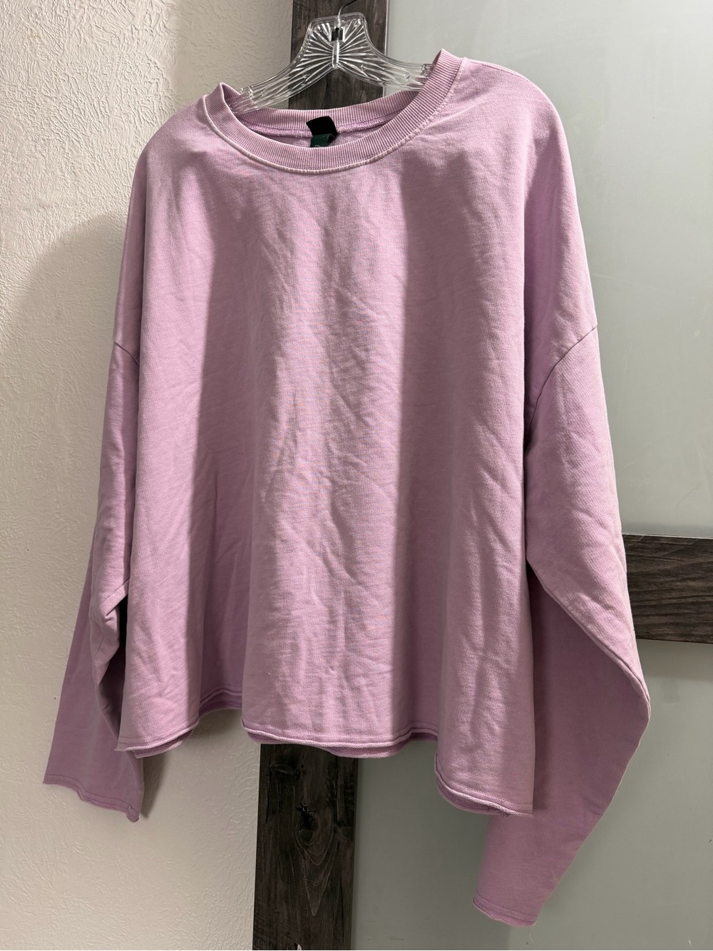 wild fable Oversized Crewneck Sweatshirt in Dusty Lilac - Picture 1 of 4